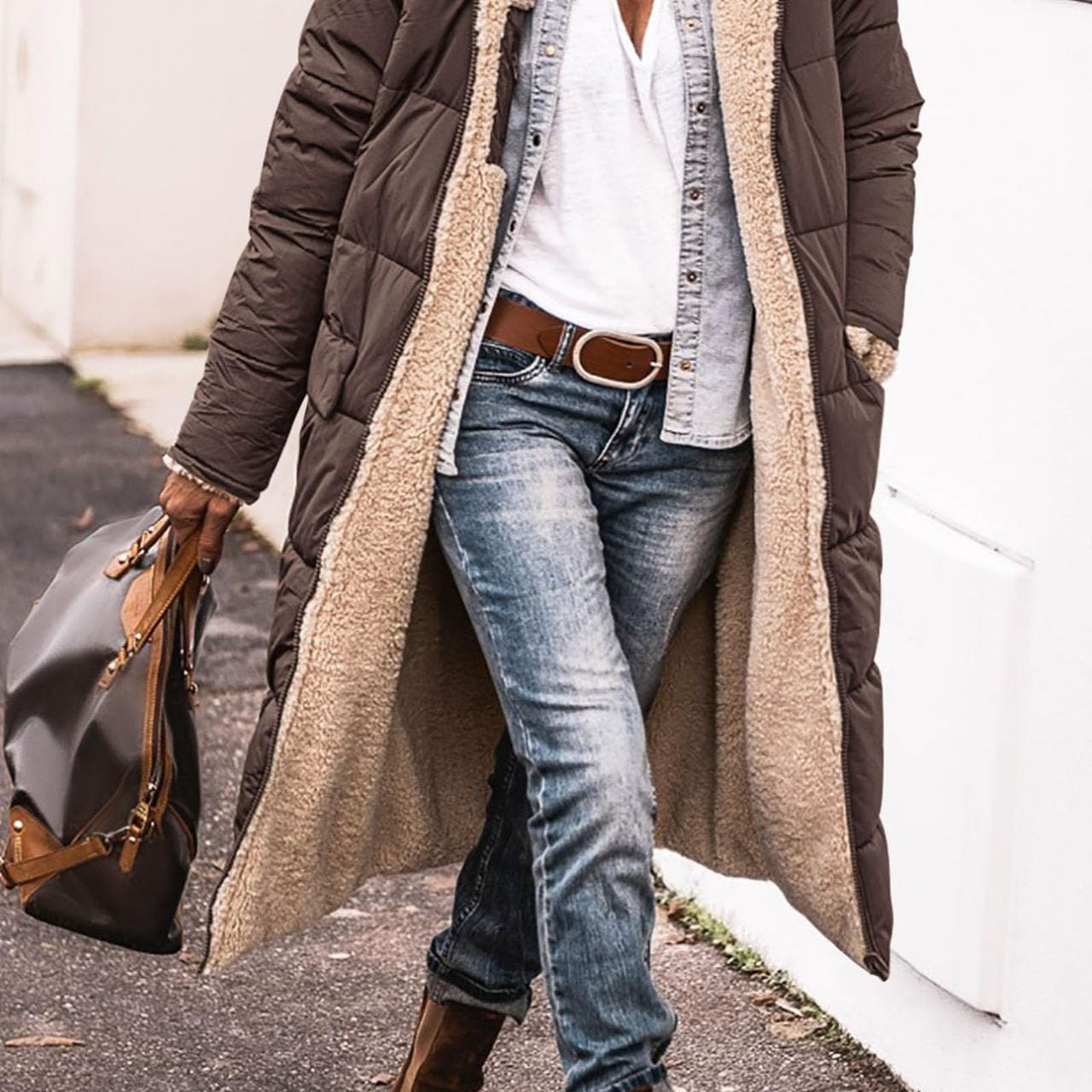 Anny™ | Bontgevoerde Omkeerbare Lange Jas