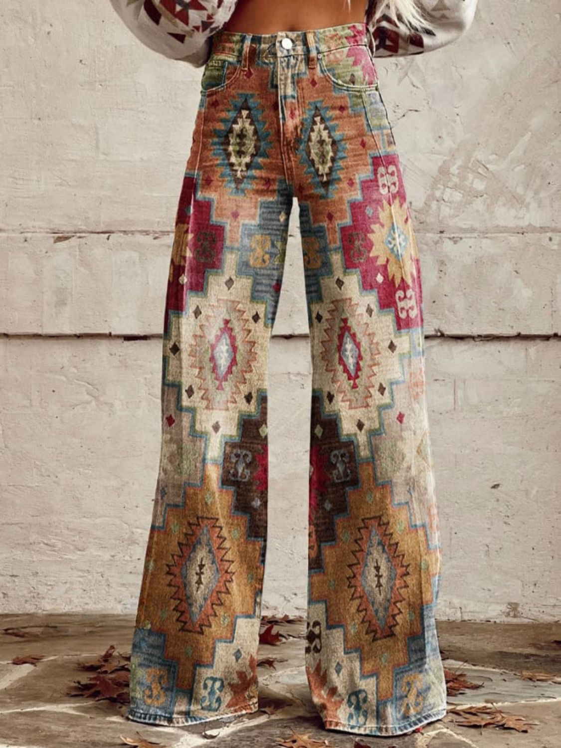 Elettra | Boho vintage wijde broek
