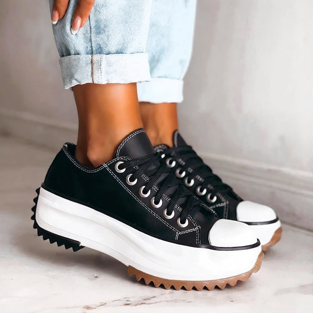 Amber | Leren Platform Sneakers