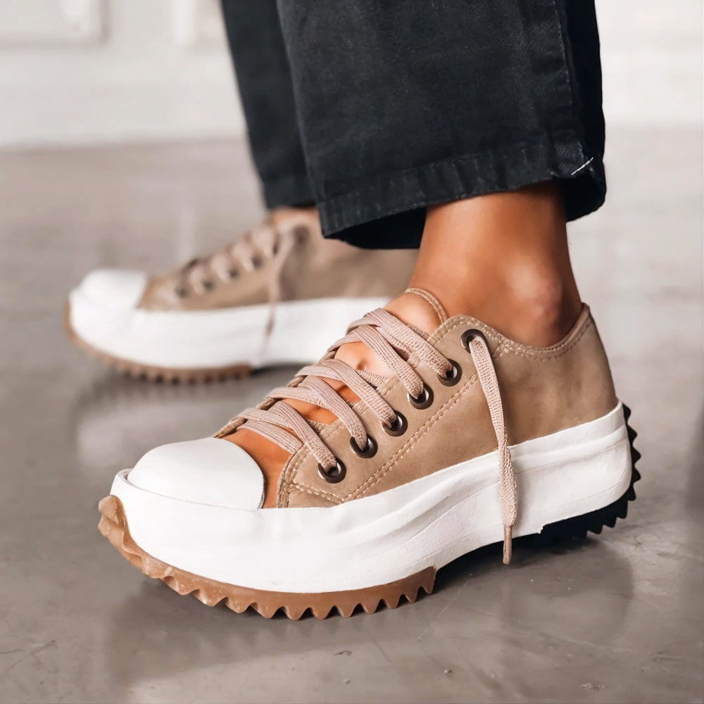 Amber | Leren Platform Sneakers