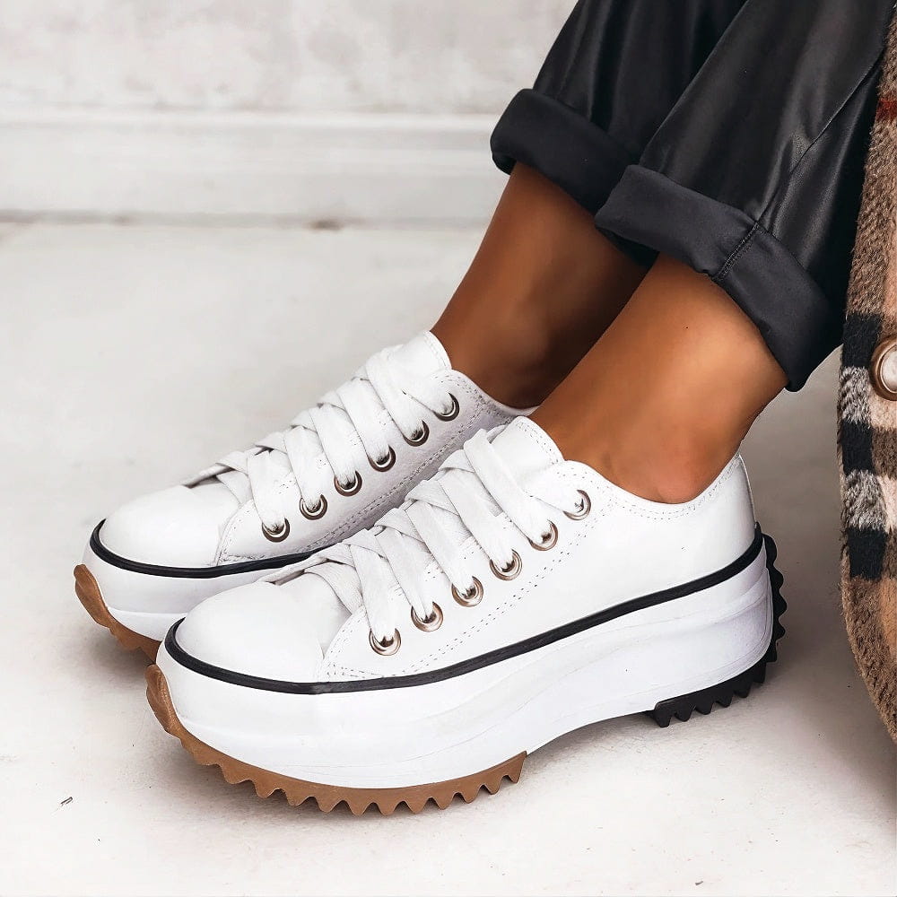 Amber | Leren Platform Sneakers