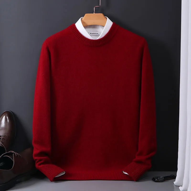 Thomas™ | Stijlvolle Zachte Effen Kleur Comfortabele Trui