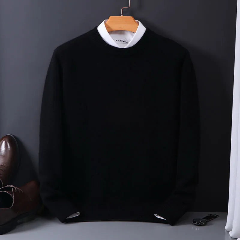 Thomas™ | Stijlvolle Zachte Effen Kleur Comfortabele Trui