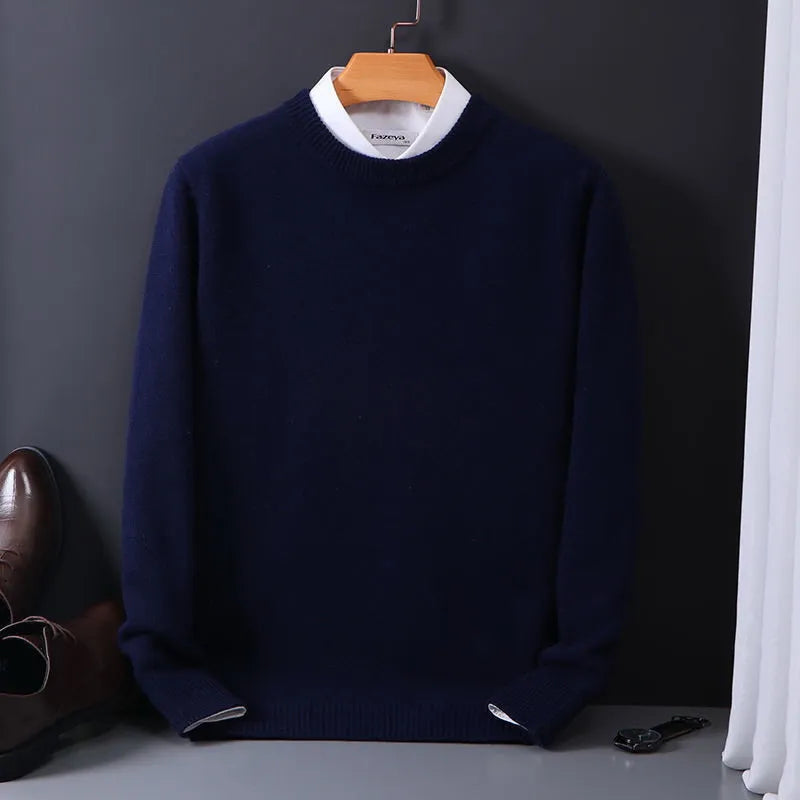 Thomas™ | Stijlvolle Zachte Effen Kleur Comfortabele Trui